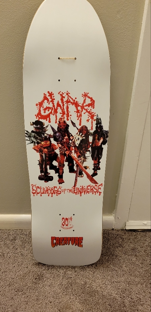 Creature Gwar 30th anniversary skateboard